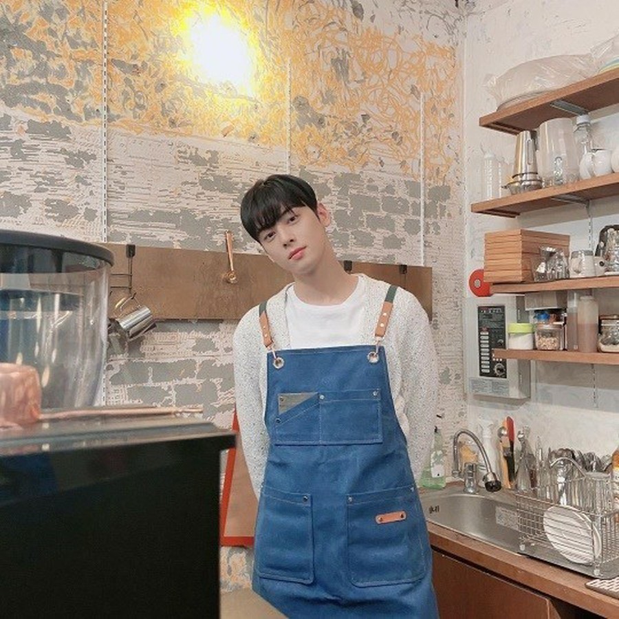 ASTRO' Cha Eun Woo, ¿hay un trabajo de medio tiempo en este tipo de  cafetería? - K-pop